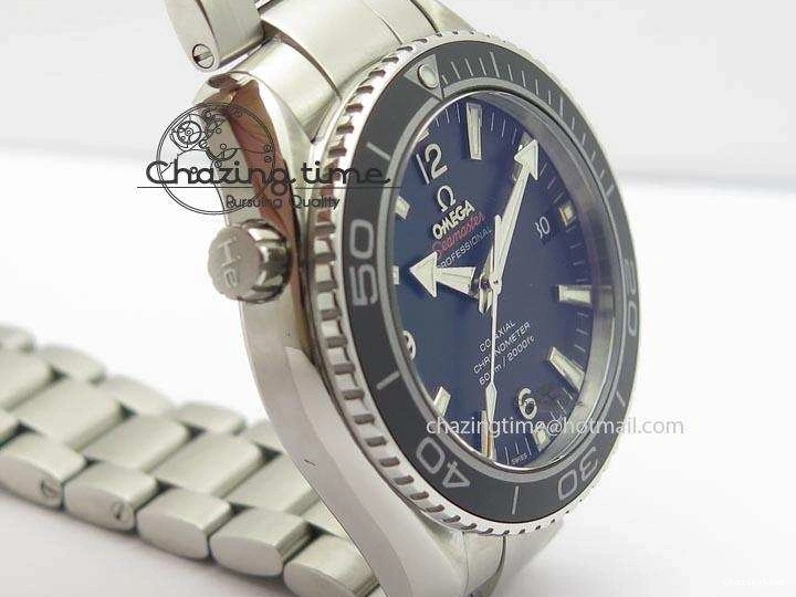 0507 Planet Ocean SS Bp Maker 45mm Black Bezel On SS Bracelet A OnTrend 8218